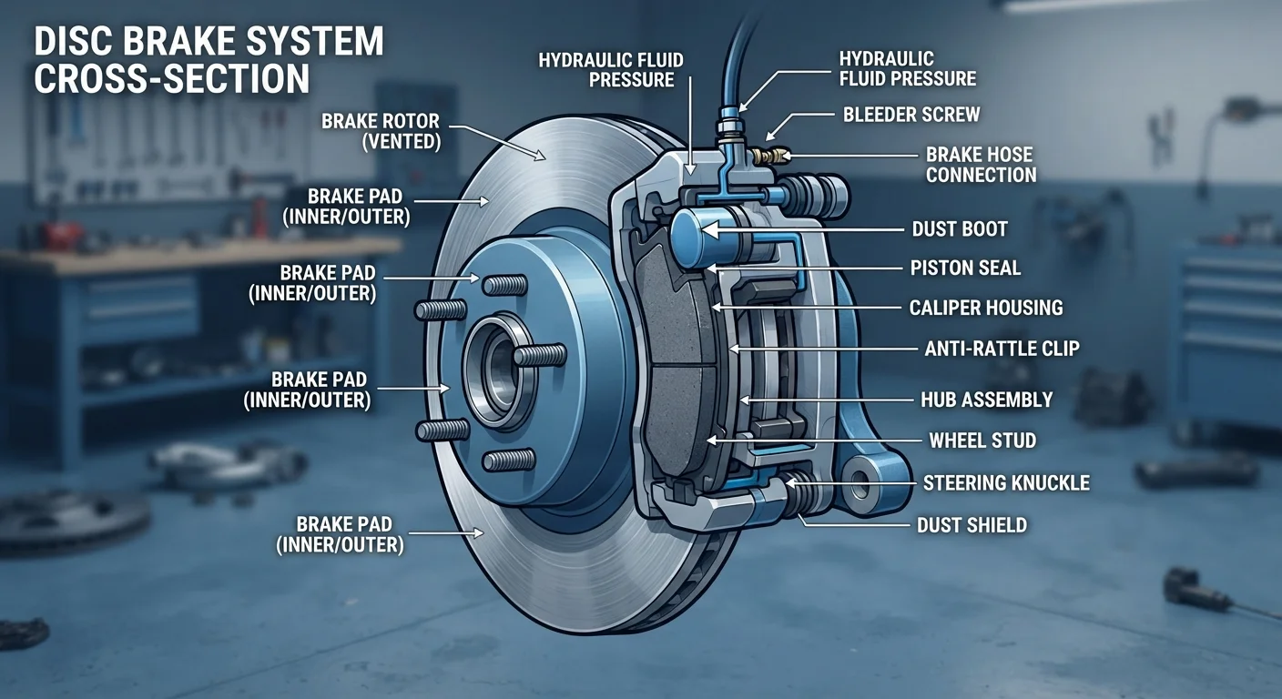 Brake Pads, Rotors, and Calipers: How Your Braking System Actually Works