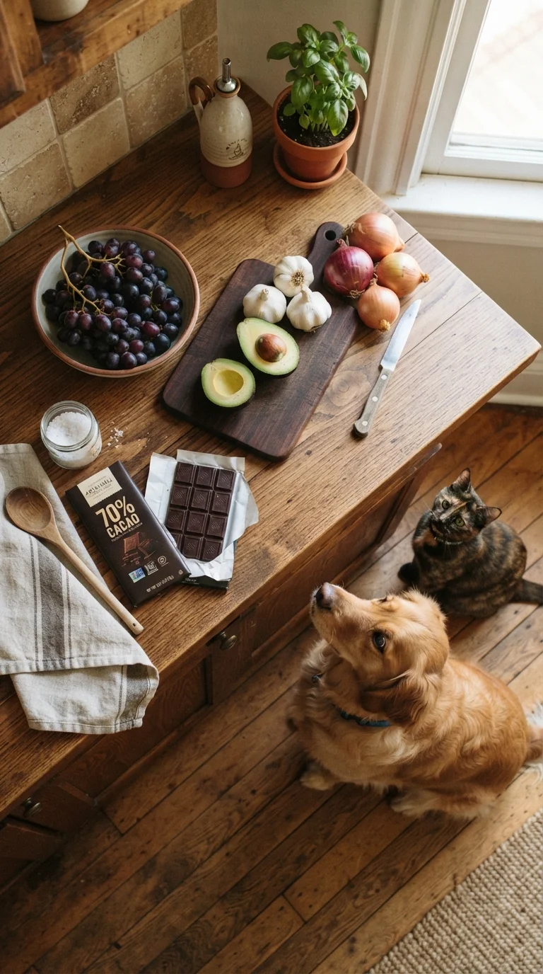 Foods Commonly Found in Human Kitchens That Are Toxic to Dogs and Cats