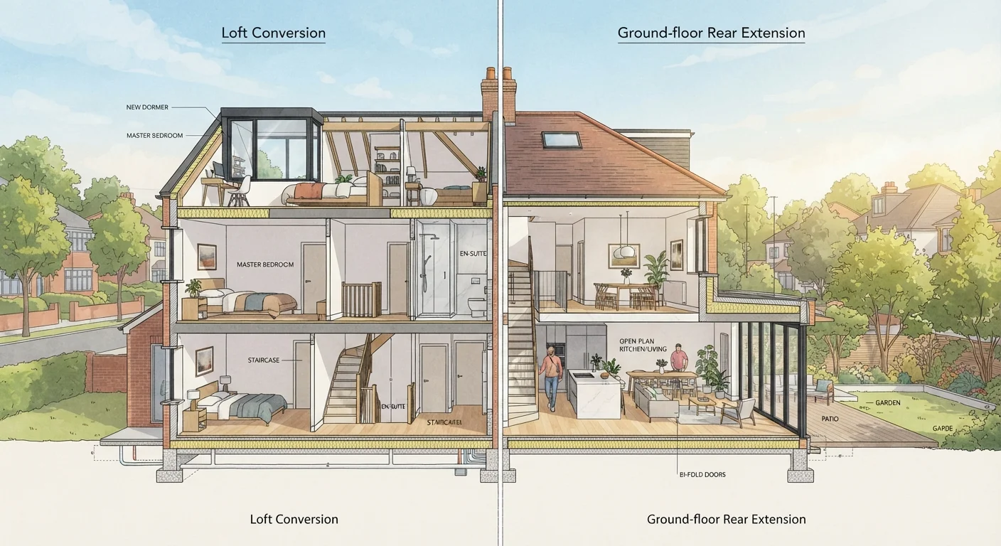 Loft Conversion or Extension: Choosing the Right Route for More Space