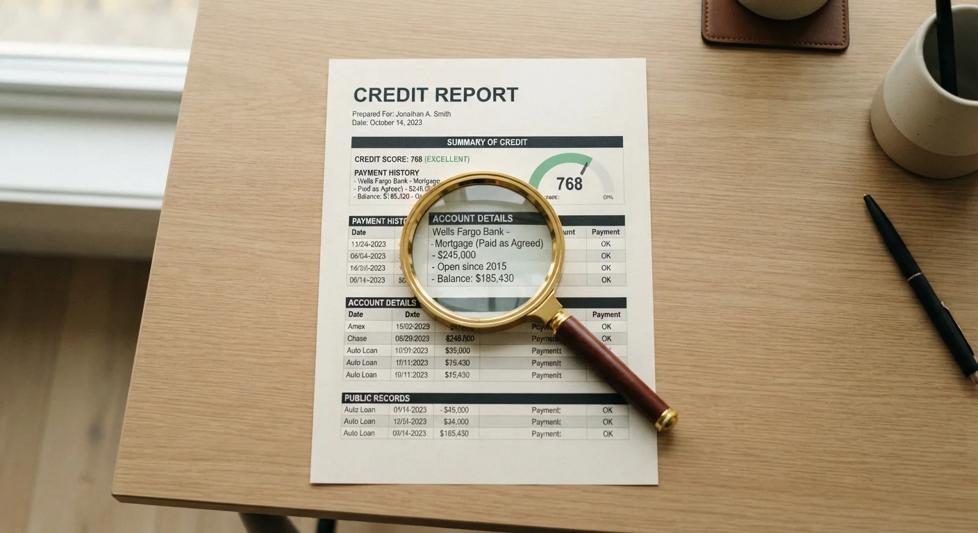 Reading a Credit Report Without Getting Lost
