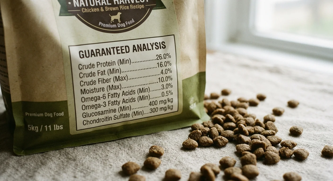 Reading the Guaranteed Analysis Panel on Pet Food Packaging